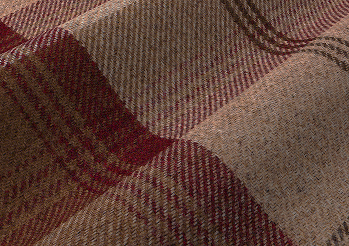 Highland, Mulberry - Twist&Fit Roman Blind - Image 4